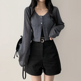 Lottie span two-button cardigan