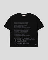 コーラルレタリングショートスリーブTシャツ