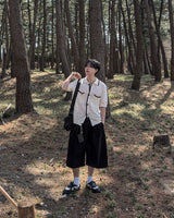 (belt presentation) コットンバミューダパンツ