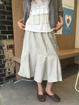 Flared Midi Skirt