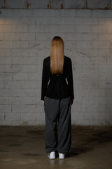 FAIRY WOOL LONG SLEEVE / BLACK