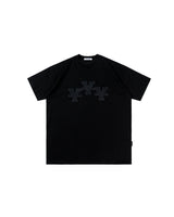 'Y' パッチブラックTシャツ - ブラック