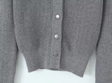 Real Button Embroidered Knit Cardigan