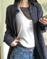 [ORIGINAL] Wenz Layered Halter-Neck Tank  & Long-Sleeve Tee Set