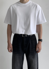 Essential Semi-Overfit Cotton Short Sleeve Tee