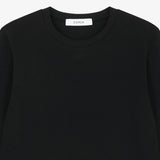 モーダルスリーブTシャツ　ブラック