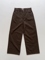 Maple Dyed Cotton Wide Pants