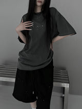 [unisex] ピグメントクロスオーバーフィット半袖Tシャツ (2color)