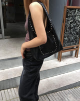 Leather stud bag