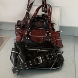 クリアアイレットフォーレザーショルダークロスボディバッグ 3 Colors