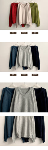 Lily Daily Reglan V-Knit