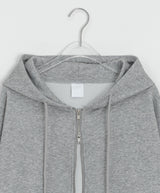 [unisex] オキア ツーウェイ フード ジップアップ