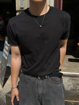 Shoulder hidden ringer t-shirt