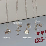 chain charm necklace