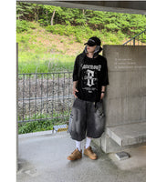 Labon Track Bermuda Denim Pants