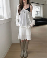 urbane 20% deep v loose fit top
