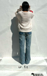 フレアドブーツカットデニムパンツ code 23005