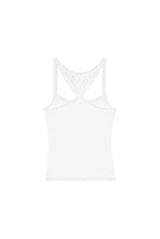 Lily lace camisole top, White