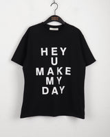 Heyyou lettering short sleeve t-shirt