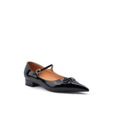 Colorful Bridge | Black Butterfly Pointed Sweet Mary Jane Shoes Women's Flat Ballet Shoes