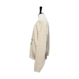 Beige Lettering Summer Knit