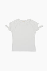 ナーカットアウトスリムTシャツ