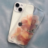 pressed flowers : trumpet vine