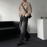 Chen Semi-cropped button suede jacket (3 colors)
