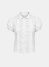 Arelia Frill Button Blouse