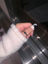 Vintage Star Twist Open Ring