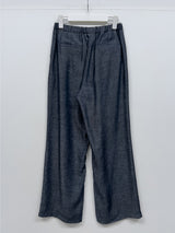 About Banding Wide Denim Pants