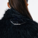 Hairy chain fur jacket 001