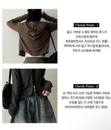 Styストライプツーウェイスリムフーデッドジップアップ