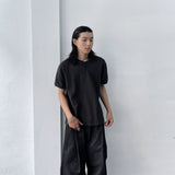 ワッフル ヘンリー リラックスド Tシャツ