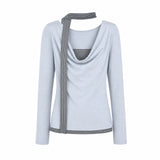 Nadia Choker Drape Top