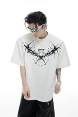 スタッドシッスルエンブロイダリーTシャツ