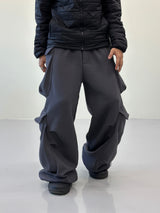 Double Pocket Multi Cargo Sweatpants 4C