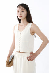KNIT TEXTURE TOP_IVORY