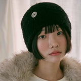 イェル ボタン ビーニー (black)