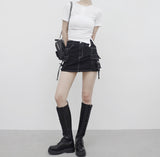 Arucco Belt Cotton Skirt