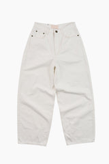 Turquoise white denim pants