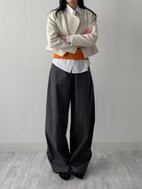 Varnish Cotton Wide Pants
