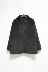 hood wool double coat(2colors)