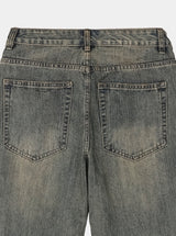 Slug wash bootcut denim