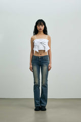 ARI RIBBON BUSTIER / WHITE