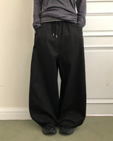 サーンクロスワイドコットンバンドパンツ