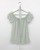 Blossom Lace T-shirt + Scarf (4color)