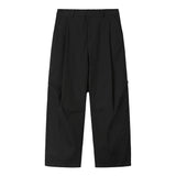 X Strap Wide Pants - BLACK
