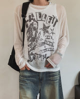 Palette see-through long sleeve knit