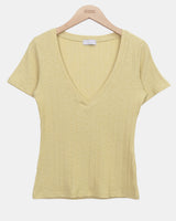 Perton Deep V-Neck Short Sleeve T-Shirt